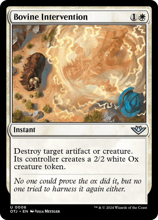 Image for Bovine Intervention (6) (Outlaws of Thunder Junction) - Magic: The Gathering