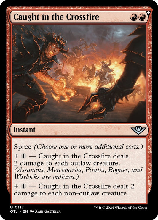 Image for Caught in the Crossfire (117) (Outlaws of Thunder Junction) - Magic: The Gathering
