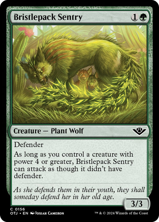 Image for Bristlepack Sentry (156) (Outlaws of Thunder Junction) - Magic: The Gathering