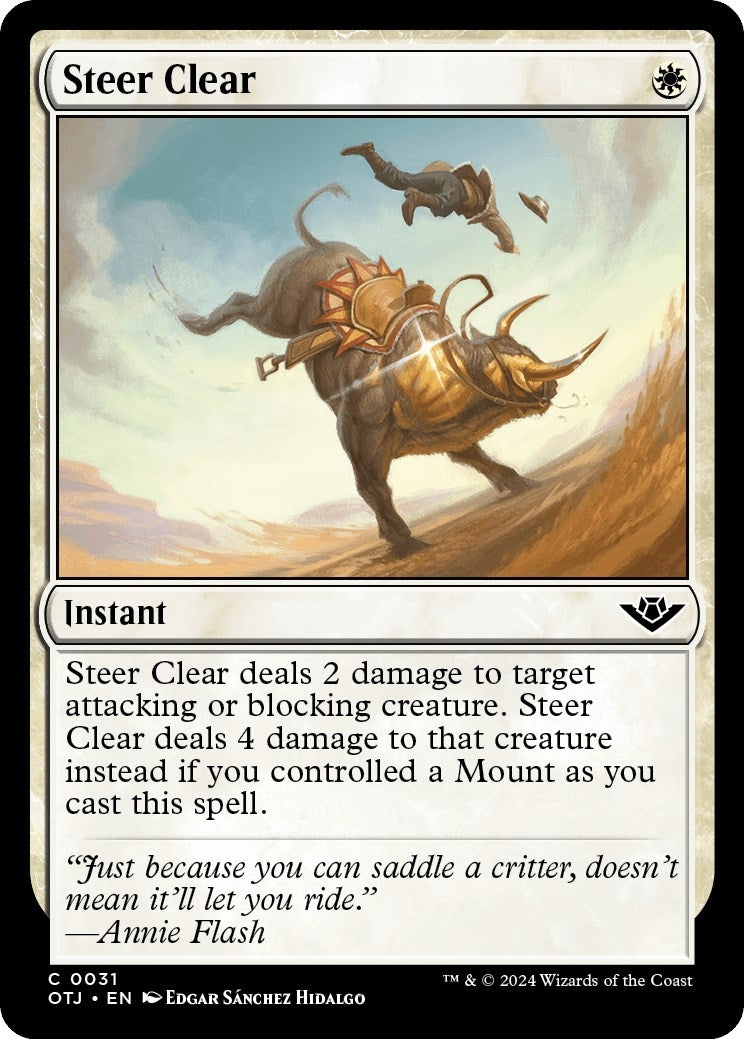 Image for Steer Clear (31) (Outlaws of Thunder Junction) - Magic: The Gathering