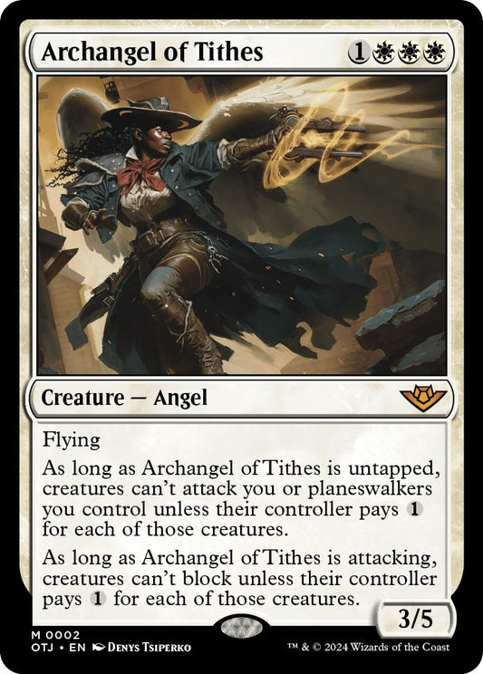 Image for Archangel of Tithes (2) (Outlaws of Thunder Junction) - Magic: The Gathering