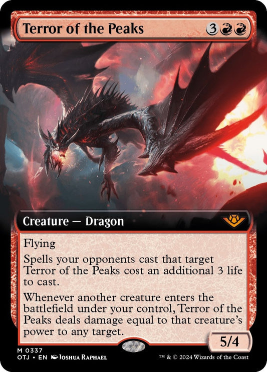 Image for Terror of the Peaks (Extended Art) (337) (Outlaws of Thunder Junction) - Magic: The Gathering