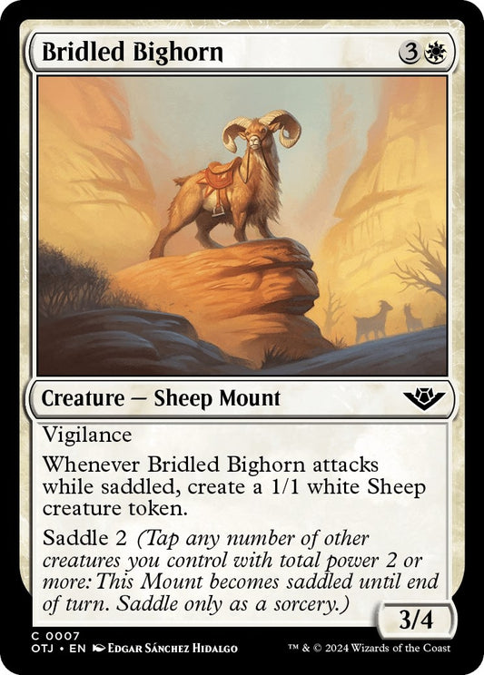 Image for Bridled Bighorn (7) (Outlaws of Thunder Junction) - Magic: The Gathering