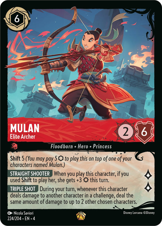 Image for Mulan - Elite Archer (224/204) (224/204) (Illumineer's Quest: Deep Trouble) - Disney Lorcana