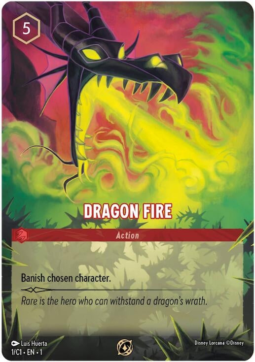 Image for Dragon Fire (1) (Disney Lorcana Promo Cards) - Disney Lorcana