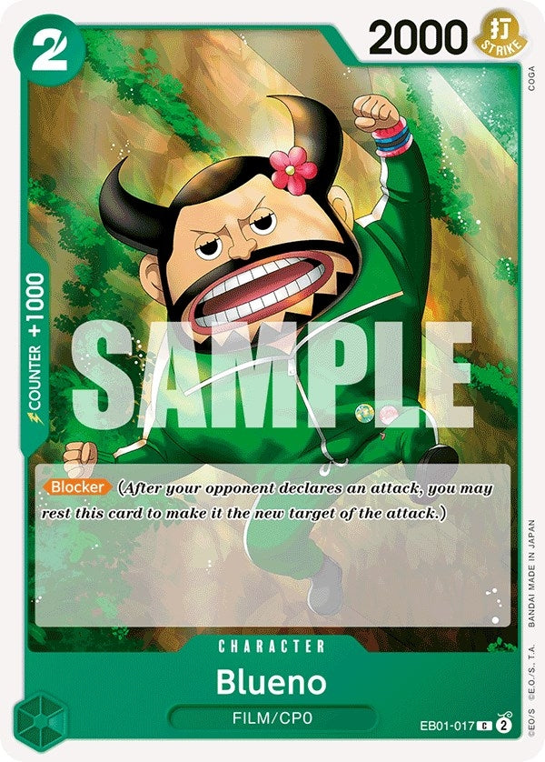 Image for Blueno (017) (EB01-017) (Extra Booster: Memorial Collection) - One Piece Card Game