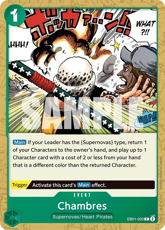 Image for Chambres (EB01-020) (Extra Booster: Memorial Collection) - One Piece Card Game