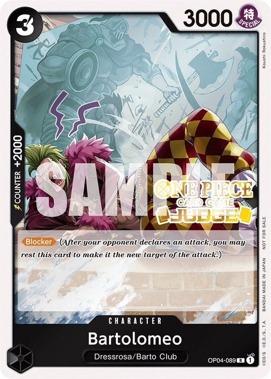 Image for Bartolomeo (Judge Pack Vol. 3) (OP04-089) (One Piece Promotion Cards) - One Piece Card Game