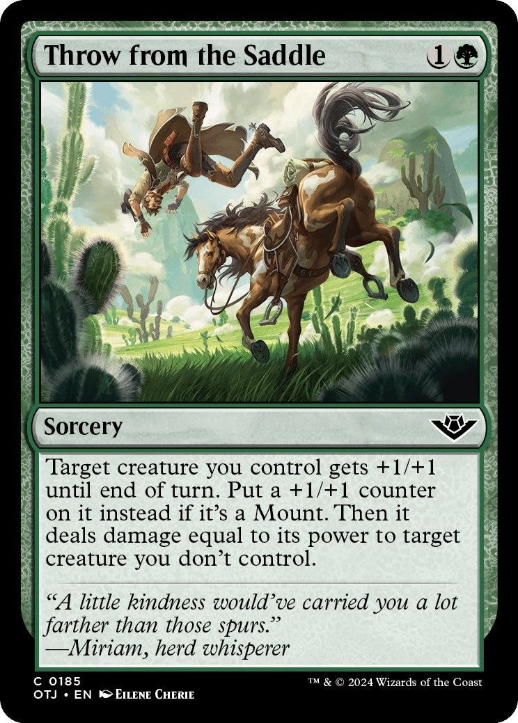 Image for Throw from the Saddle (185) (Outlaws of Thunder Junction) - Magic: The Gathering