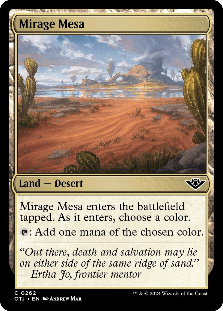 Image for Mirage Mesa (262) (Outlaws of Thunder Junction) - Magic: The Gathering