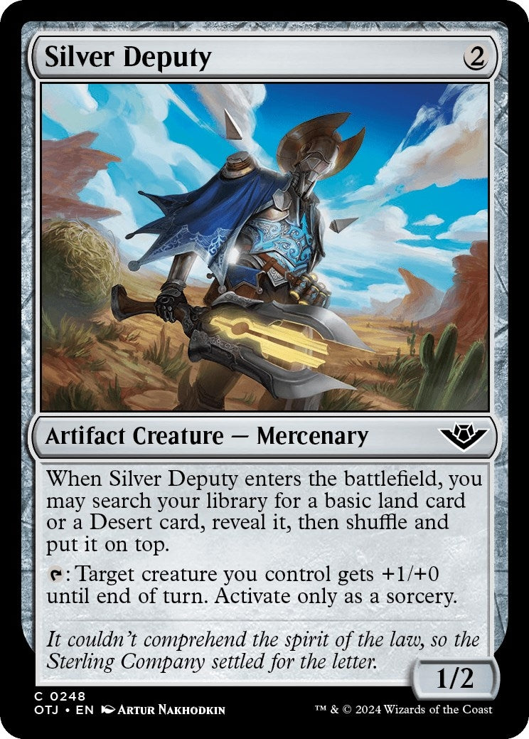 Image for Silver Deputy (248) (Outlaws of Thunder Junction) - Magic: The Gathering