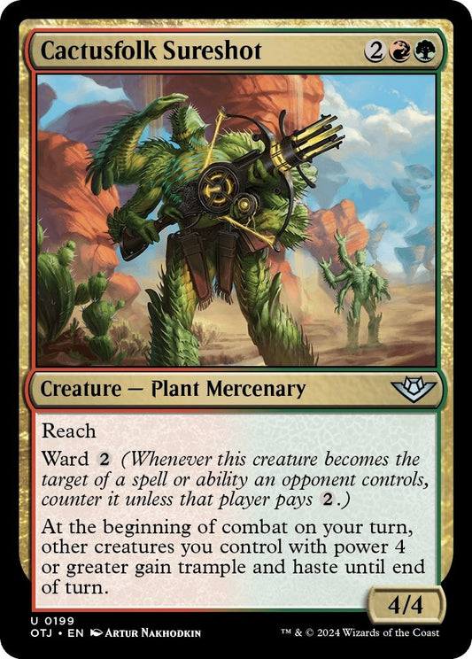Image for Cactusfolk Sureshot (199) (Outlaws of Thunder Junction) - Magic: The Gathering