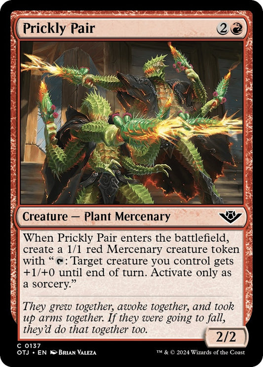 Image for Prickly Pair (137) (Outlaws of Thunder Junction) - Magic: The Gathering