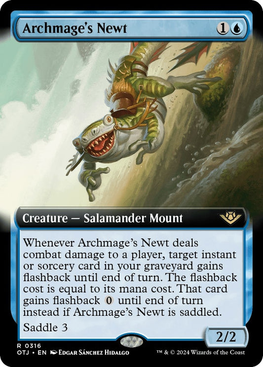 Image for Archmage's Newt (Extended Art) (316) (Outlaws of Thunder Junction) - Magic: The Gathering