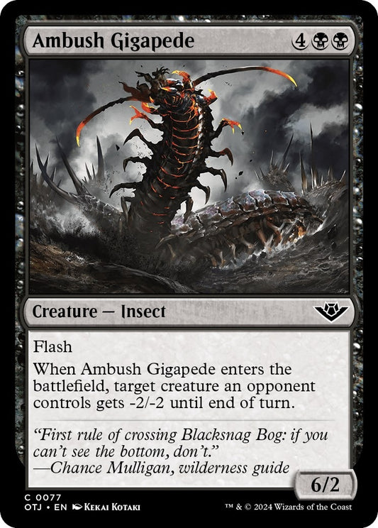 Image for Ambush Gigapede (77) (Outlaws of Thunder Junction) - Magic: The Gathering