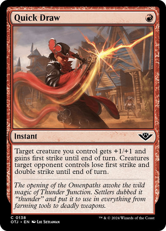 Image for Quick Draw (138) (Outlaws of Thunder Junction) - Magic: The Gathering