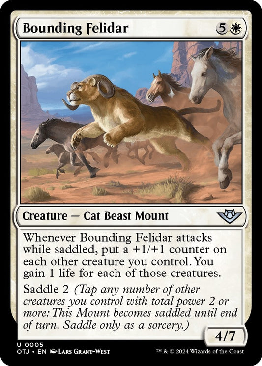 Image for Bounding Felidar (5) (Outlaws of Thunder Junction) - Magic: The Gathering