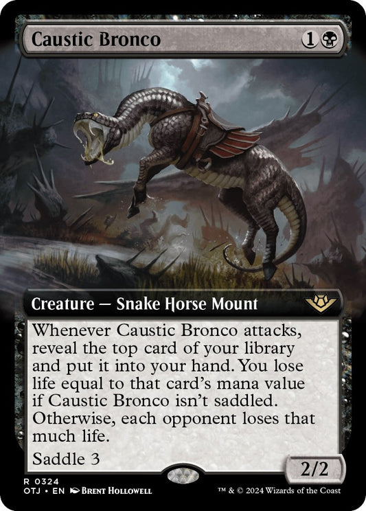 Image for Caustic Bronco (Extended Art) (324) (Outlaws of Thunder Junction) - Magic: The Gathering