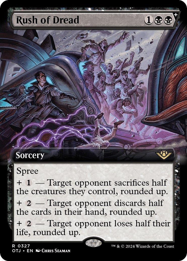 Image for Rush of Dread (Extended Art) (327) (Outlaws of Thunder Junction) - Magic: The Gathering