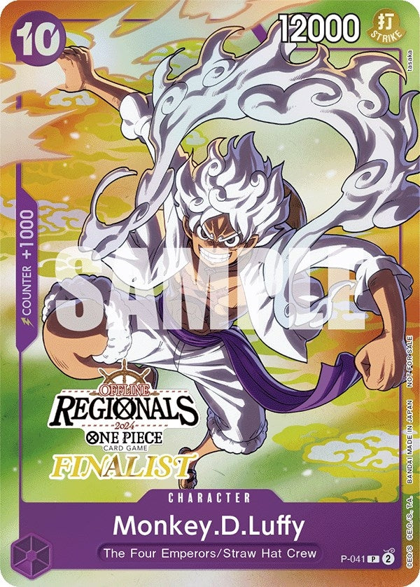 Image for Monkey.D.Luffy (041) (Online Regional 2024 Vol. 2) [Finalist] (P-041) (One Piece Promotion Cards) - One Piece Card Game