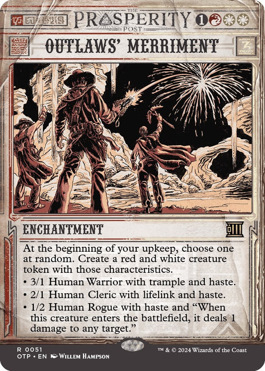 Image for Outlaws' Merriment (51) (Outlaws of Thunder Junction: Breaking News) - Magic: The Gathering