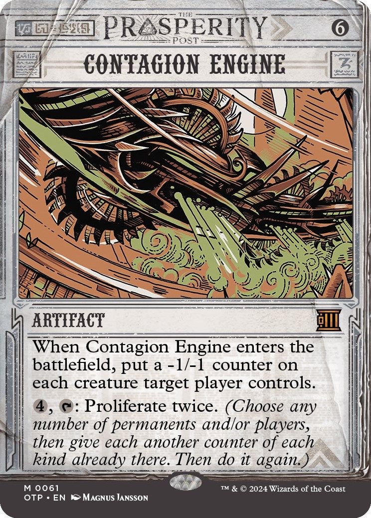 Image for Contagion Engine (61) (Outlaws of Thunder Junction: Breaking News) - Magic: The Gathering