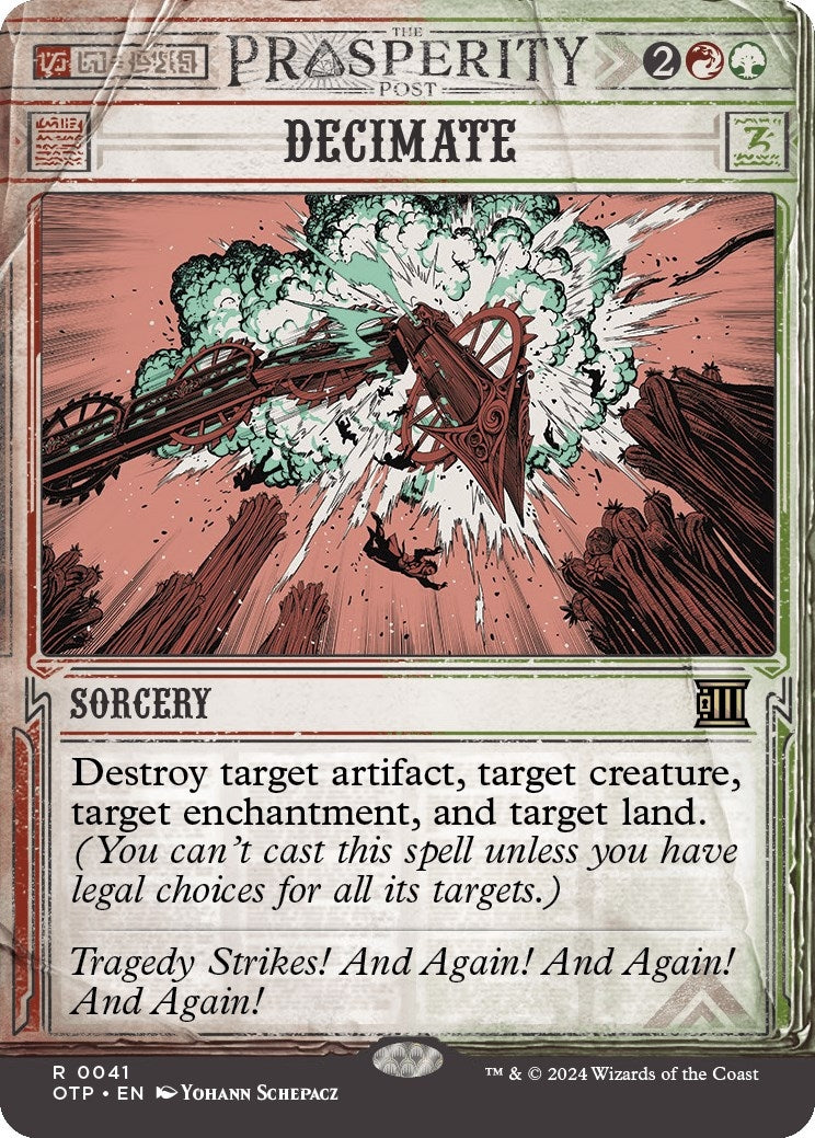 Image for Decimate (41) (Outlaws of Thunder Junction: Breaking News) - Magic: The Gathering