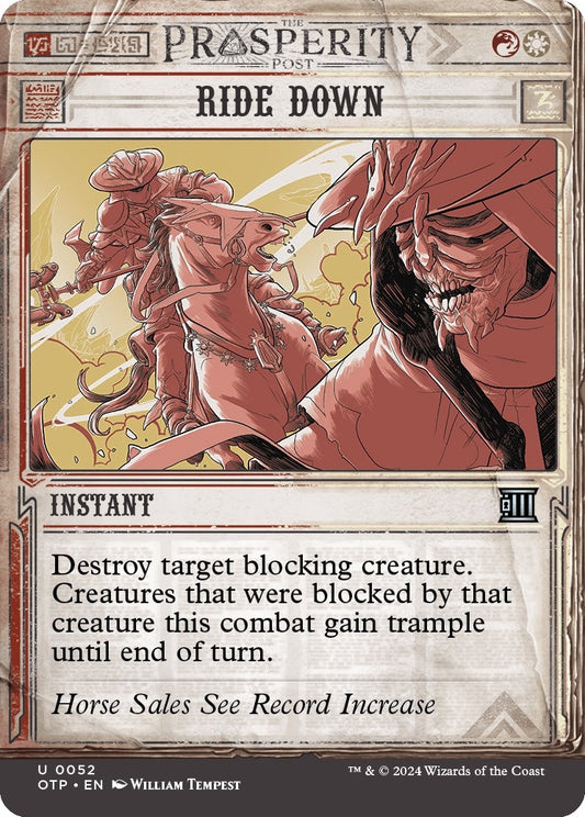 Image for Ride Down (52) (Outlaws of Thunder Junction: Breaking News) - Magic: The Gathering