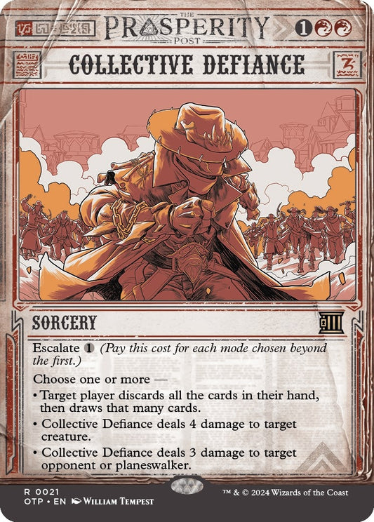Image for Collective Defiance (21) (Outlaws of Thunder Junction: Breaking News) - Magic: The Gathering