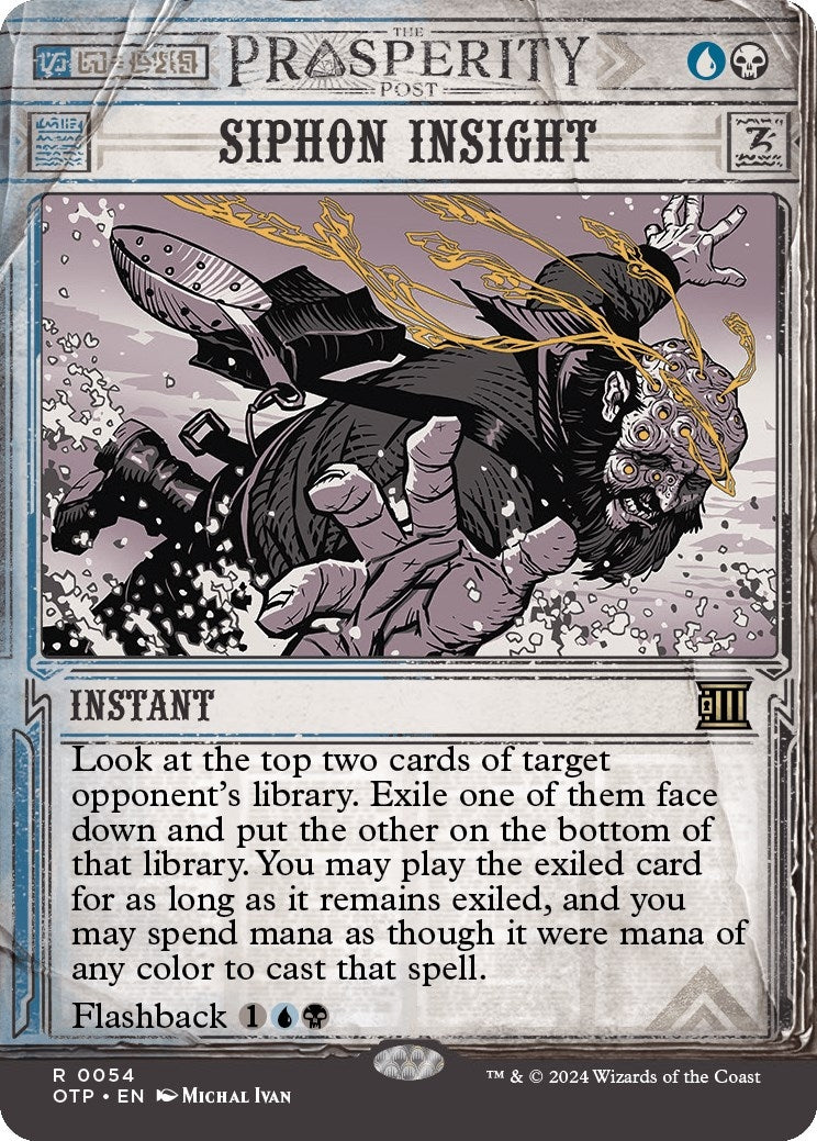 Image for Siphon Insight (54) (Outlaws of Thunder Junction: Breaking News) - Magic: The Gathering