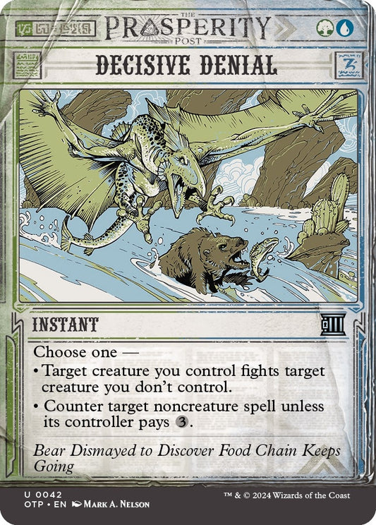 Image for Decisive Denial (42) (Outlaws of Thunder Junction: Breaking News) - Magic: The Gathering