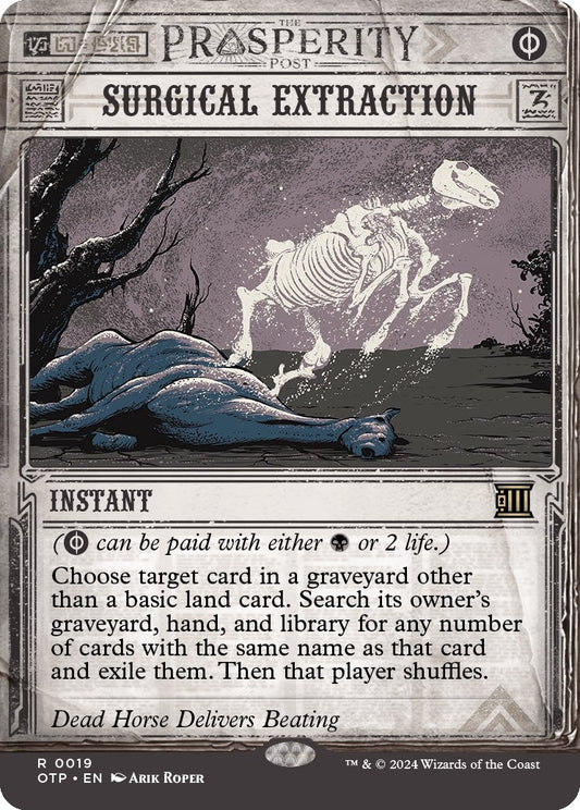 Image for Surgical Extraction (19) (Outlaws of Thunder Junction: Breaking News) - Magic: The Gathering