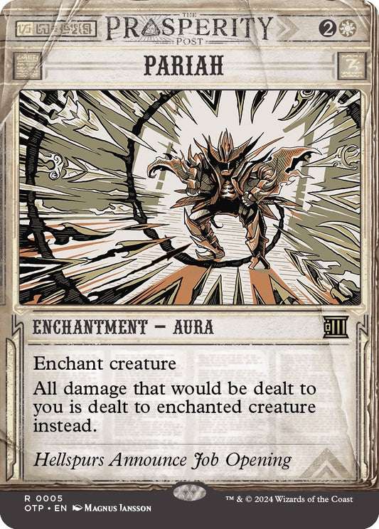 Image for Pariah (5) (Outlaws of Thunder Junction: Breaking News) - Magic: The Gathering