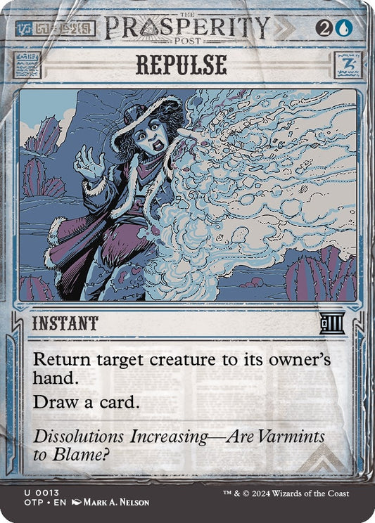 Image for Repulse (13) (Outlaws of Thunder Junction: Breaking News) - Magic: The Gathering