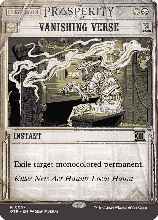 Image for Vanishing Verse (57) (Outlaws of Thunder Junction: Breaking News) - Magic: The Gathering