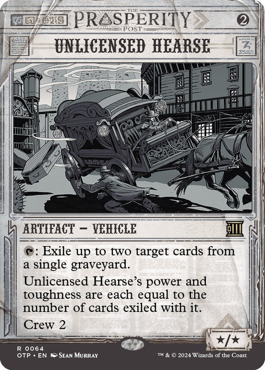 Image for Unlicensed Hearse (64) (Outlaws of Thunder Junction: Breaking News) - Magic: The Gathering