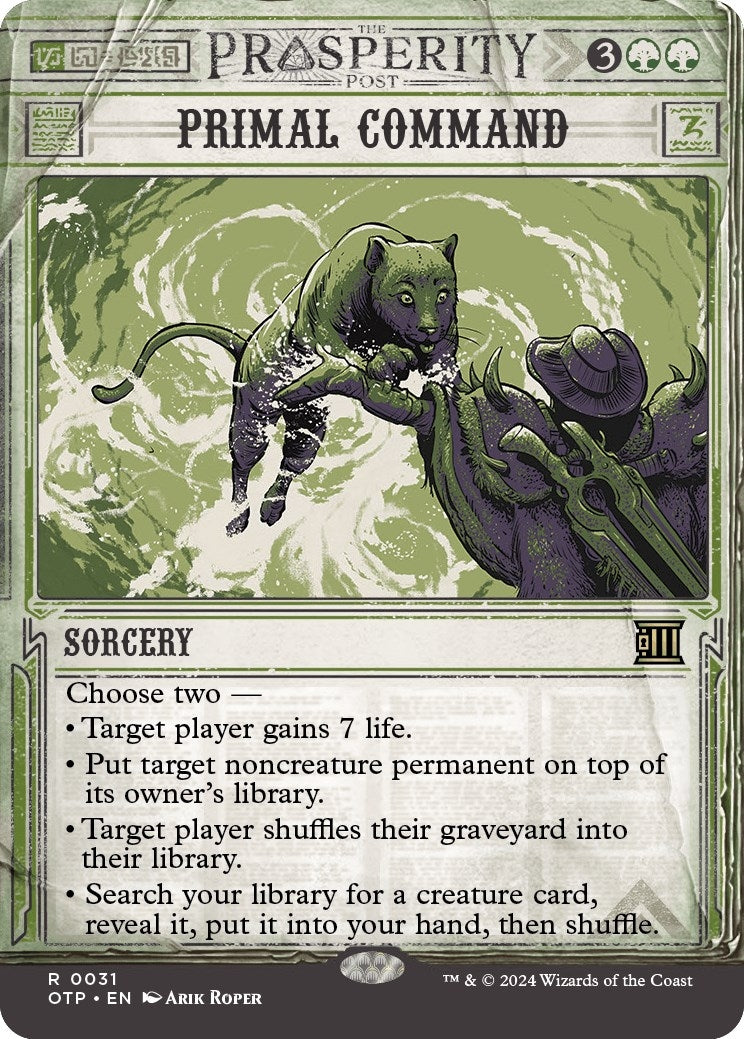 Image for Primal Command (31) (Outlaws of Thunder Junction: Breaking News) - Magic: The Gathering