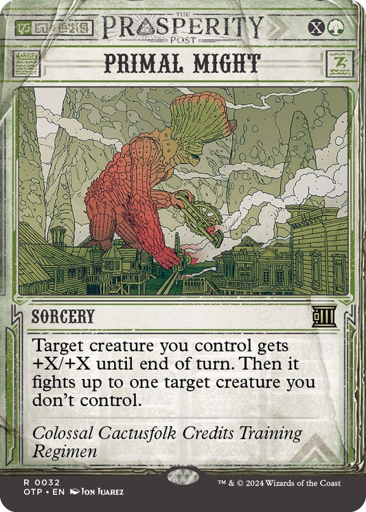 Image for Primal Might (32) (Outlaws of Thunder Junction: Breaking News) - Magic: The Gathering
