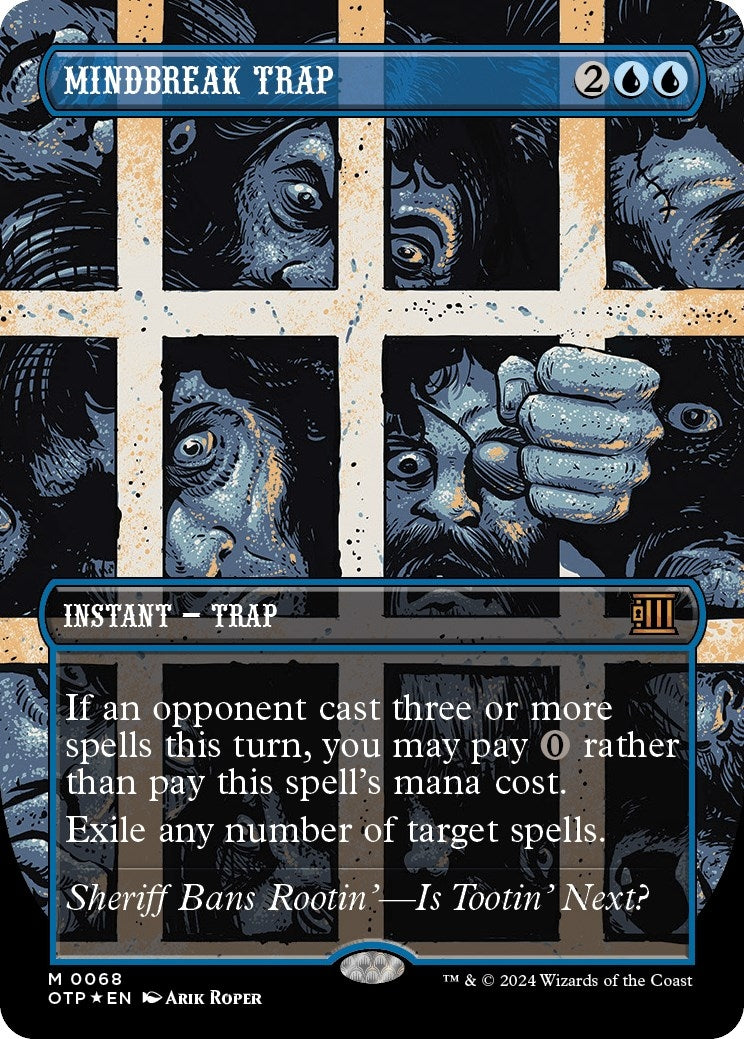 Image for Mindbreak Trap (Textured Foil) (68) (Outlaws of Thunder Junction: Breaking News) - Magic: The Gathering