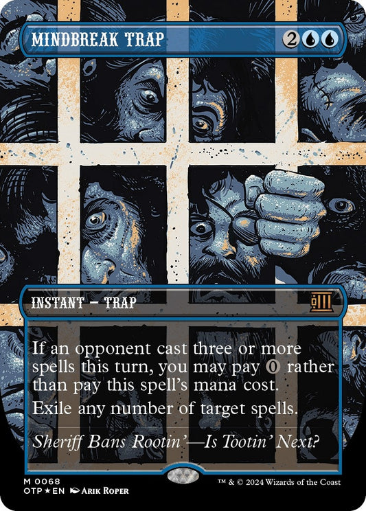 Image for Mindbreak Trap (Textured Foil) (68) (Outlaws of Thunder Junction: Breaking News) - Magic: The Gathering