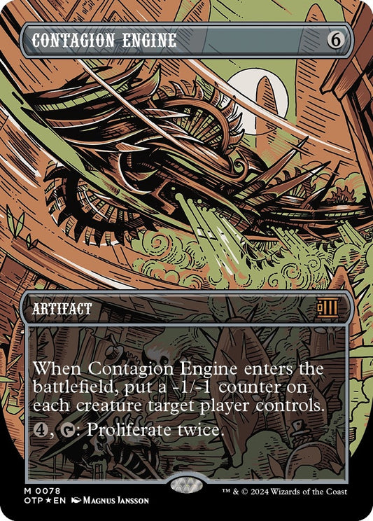 Image for Contagion Engine (Textured Foil) (78) (Outlaws of Thunder Junction: Breaking News) - Magic: The Gathering