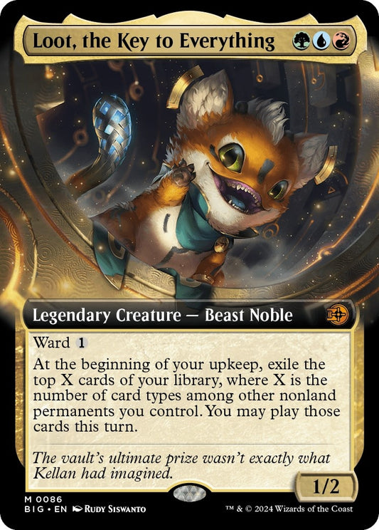 Image for Loot, the Key to Everything (Extended Art) (86) (Outlaws of Thunder Junction: The Big Score) - Magic: The Gathering