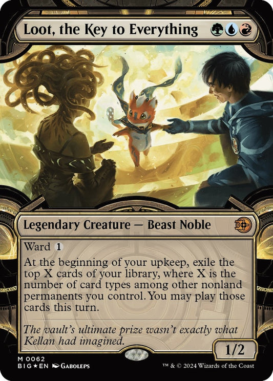 Image for Loot, the Key to Everything (Showcase) (Raised Foil) (62) (Outlaws of Thunder Junction: The Big Score) - Magic: The Gathering