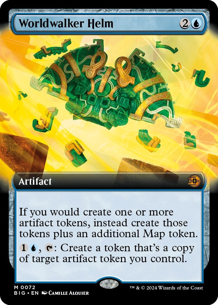 Image for Worldwalker Helm (Extended Art) (72) (Outlaws of Thunder Junction: The Big Score) - Magic: The Gathering