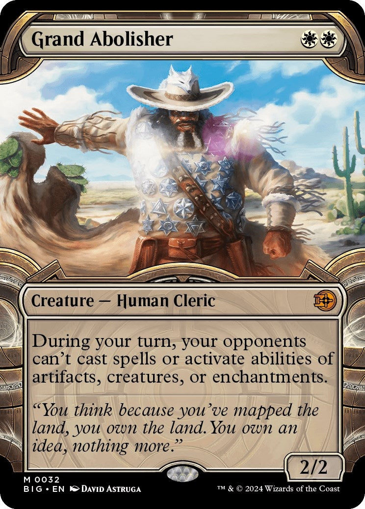 Image for Grand Abolisher (Showcase) (32) (Outlaws of Thunder Junction: The Big Score) - Magic: The Gathering