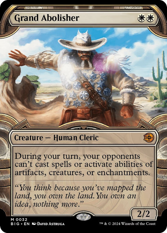 Image for Grand Abolisher (Showcase) (32) (Outlaws of Thunder Junction: The Big Score) - Magic: The Gathering
