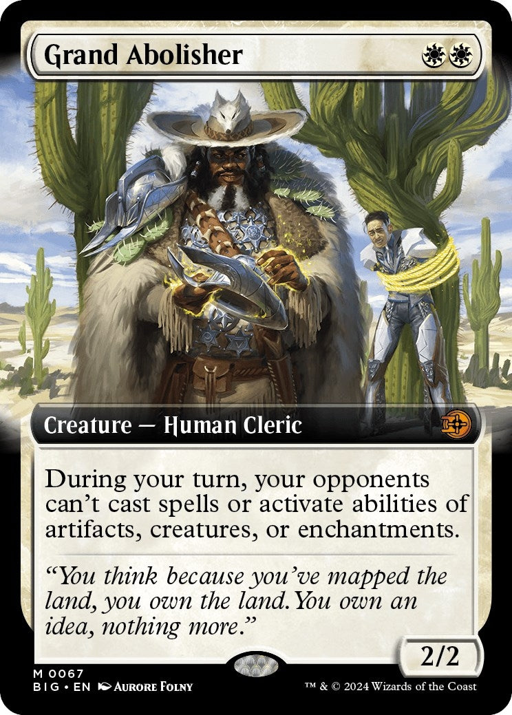 Image for Grand Abolisher (Extended Art) (67) (Outlaws of Thunder Junction: The Big Score) - Magic: The Gathering
