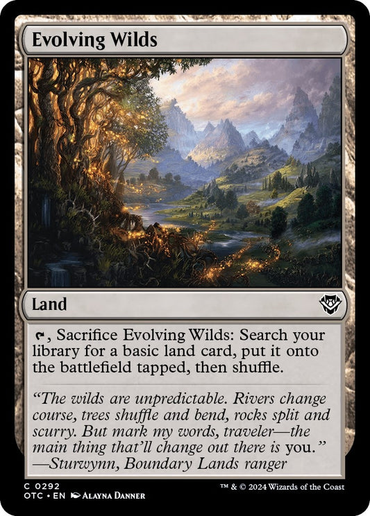Image for Evolving Wilds (292) (Commander: Outlaws of Thunder Junction) - Magic: The Gathering