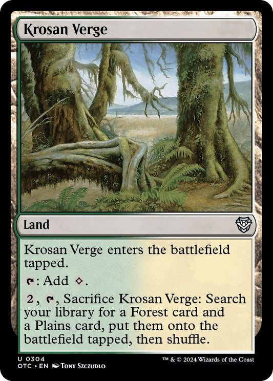 Image for Krosan Verge (304) (Commander: Outlaws of Thunder Junction) - Magic: The Gathering