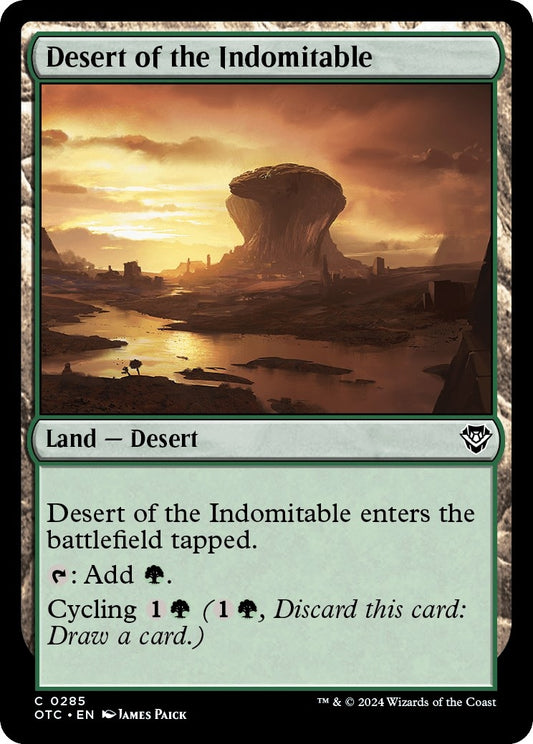 Image for Desert of the Indomitable (285) (Commander: Outlaws of Thunder Junction) - Magic: The Gathering